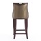 Manhattan Comfort Emperor Bar Stool in Bronze and Walnut, PK2 2-BS008-BZ - alternate 7